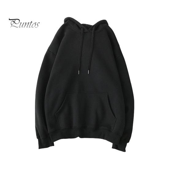 Осень-зима Мужская бейсбольная толстовка с капюшоном Свободный однотонный свитер с большим карманом и завязками на шнурке С капюшоном Эластичные манжеты Средняя длина Повседневная одежда Топ
