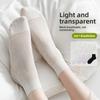 Female Summer Thin New Boneless Mesh Breathable Moon Tube Socks