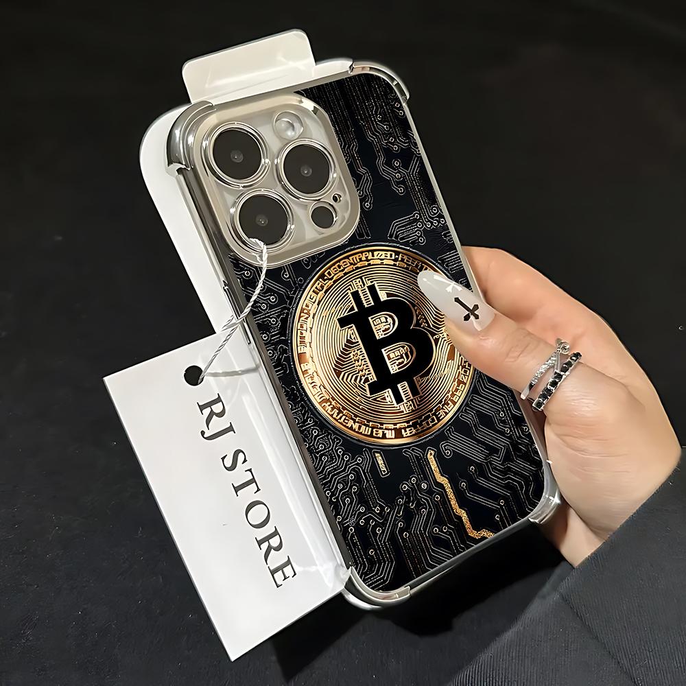 Роскошный Чехол Для Телефона С Покрытием Bitcoin B Для Xiaomi 15T 15 14 13 Poco M7 F7 F4 F5 X7 X6 X5 X3 Pro Ultra 4G 5G Противоударный
