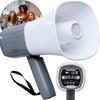 Adjustable Volume Portable Megaphone Foldable Handle Bullhorn Speaker  Fans