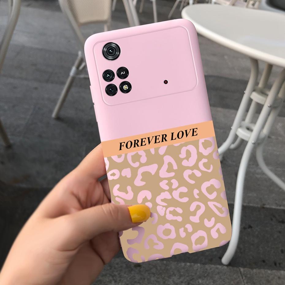 Чехол для Xiaomi Poco M4 Pro Милый узор Конфетный цвет Чехол для телефона Для Poco M 4 M4 Pro 5G 4G PocoM4 Мягкий силикон ТПУ Задняя крышка
