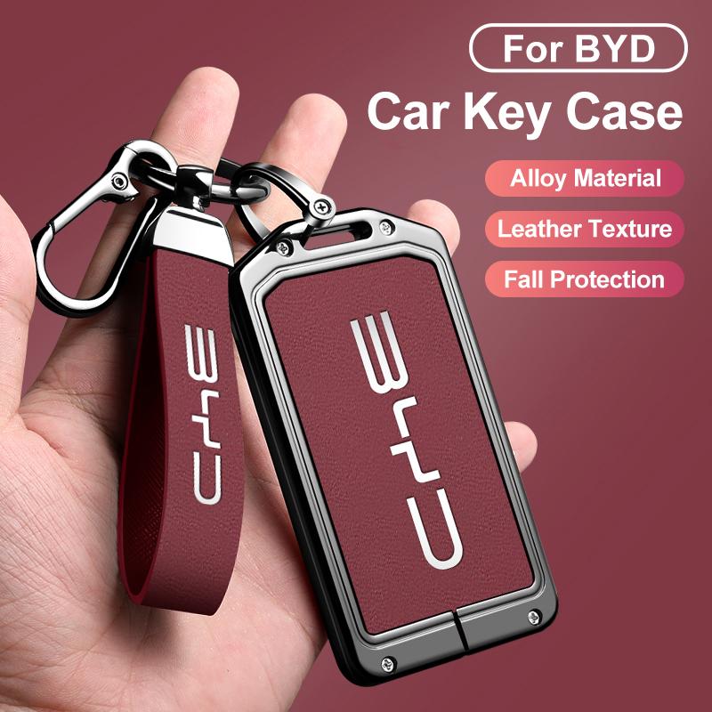 Модный Чехол-Держатель для NFC-Карты-Ключа Автомобиля для BYD Atto 3 Tang DM Han EV Song Pro Qin Plus Защитный Чехол Брелок Авто Аксессуары