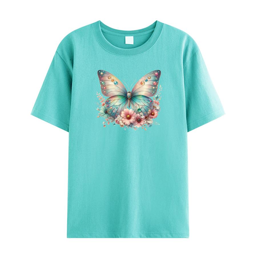 Футболка для девочек, термонаклейка, теплопередача, сделай сам, моющиеся, новые аксессуары для одежды, нашивки для одежды, горячая слеза