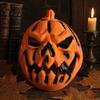 Недушная Хэллоуинская Маска Тыква, 3D Жуткий Jack O Lantern для Косплей Вечеринки, Легкий Реалистичный Призрачный Лицевой Реквизит, Дышащий, Страшный, для Взрослых