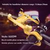 Universal Aluminum Alloy Bicycle Phone Holder Rack Motorcycle Handlebar Mount Non-Slip Moblie Phone Clip