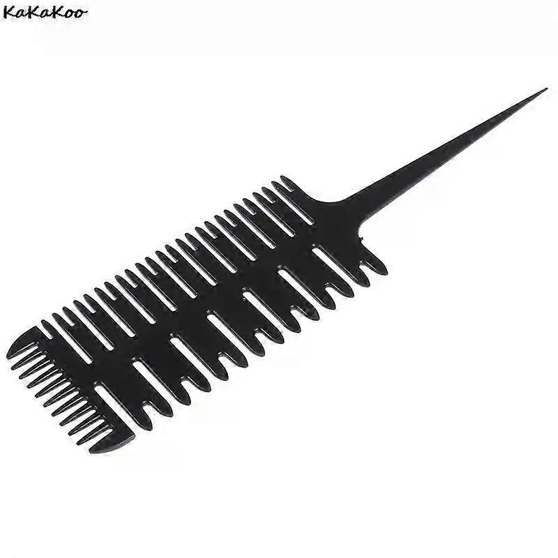 Big Tooth Comb Hair Dyeing Tool Highlighting Brush Salon Pro Fish Bone Design Sectioning Free Shipping