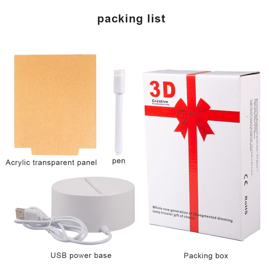 1pc Warm Light 3D Led Message Board Decorative Night Light With Usb Cable & For Holiday Decoration Like Mother's Day, Christma