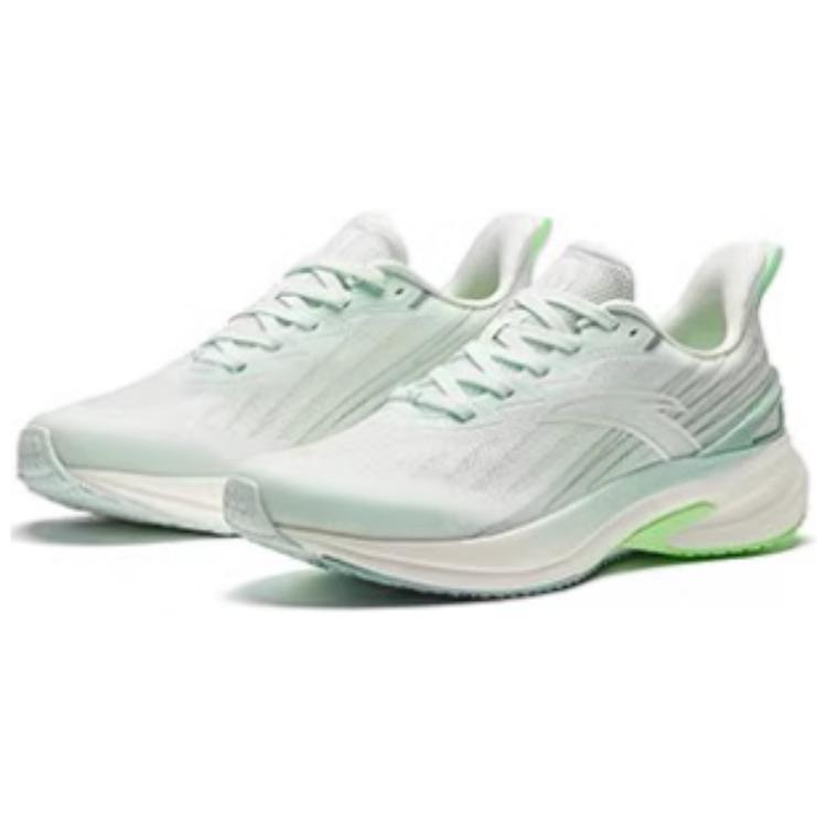 Anta Running Shoes 4th Generation Shock Absorption Non-Slip Wear-Resistant Low-Top Women Sneaker White Blue 122425585-2