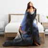 L-Lolas I-Indigos Super Soft Blankets  Travel Office Plush Throw Blanket Pattern Couch Chair Flannel Bedspread Sofa Bed Cover