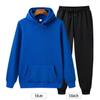 Solid Color Hoodie Two Pieces Set Hooded Sweatshirt Women's Hoodie Autumn Men's Hoodie + Pants Sets