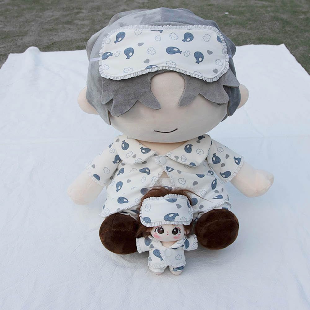 Niannyyhouse 10см 15см 20см 40см Плюшевая игрушка Одежда Маска для глаз Куртка Брюки Комплект пижамы Хлопковая кукла Аксессуары Наряжаться (10см)