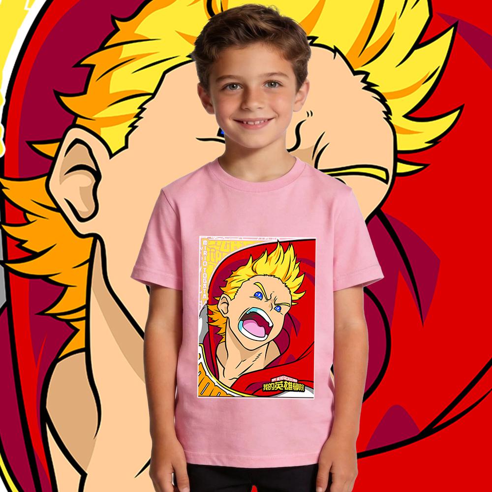 My Hero Academia Lemillion Anime Print Cotton T Shirt Boys Girls Casual Kids Clothes Soft Breathable Summer Top