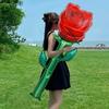 50x150cm Large Red Rose Aluminum Film Balloon Mother's Day Valentine's Day Wedding Gift Anniversary Birthday Party Decorations
