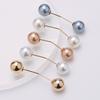Clothes Brooch Classic Simple Graceful Fine Workmanship Fixed Clothes Simulation Pearl Pin for Dating