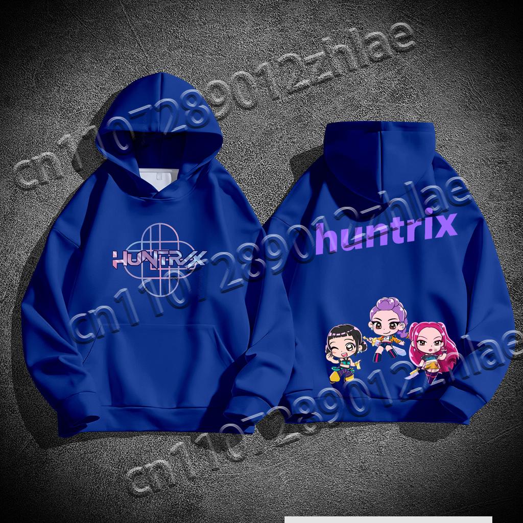 New Kpop Demon Hunter Best Selling High Quality Flannelette Adult Sweater Loose Comfortable Quick Drying Adult Hooded Sweater