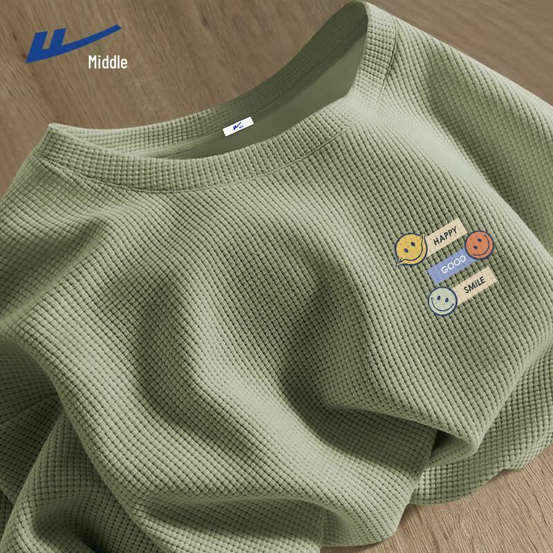 Warrior Men's Waffle Knit Loose Short-Sleeve T-Shirt