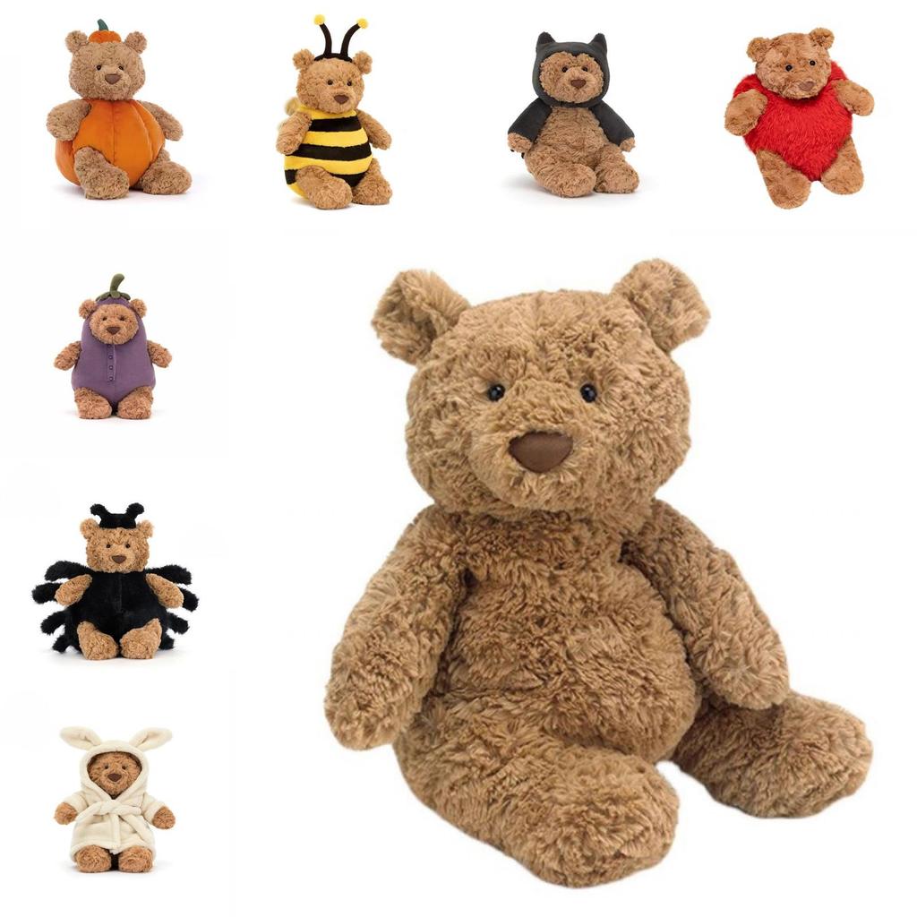 Jc Barcelona Bear Plush Toy With Super Soft Short Pile For Kids And Giftgiving