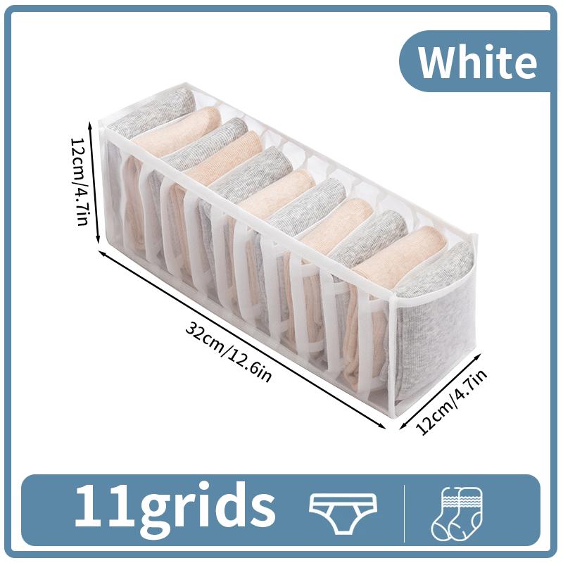 Closet Organizer Underwear Organizer Socks Home Separated Underwear Storage Box For Wardrobe Clothes Bra Socks Organizers