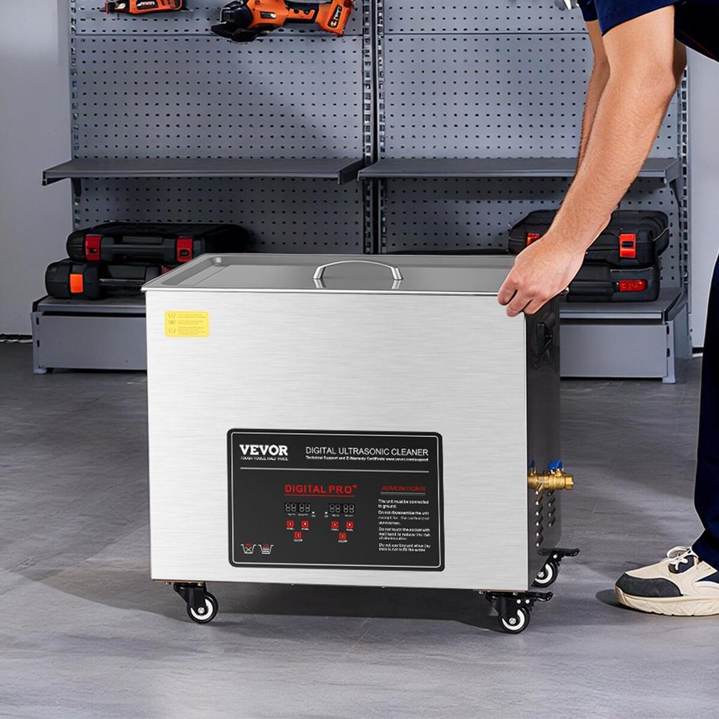 50L Ultrasonic Cleaner, Professional Ultrasonic Cleaner Machine with Cleaning Basket & Digital Display, 840W Stainless Steel Large Cleaning Machine