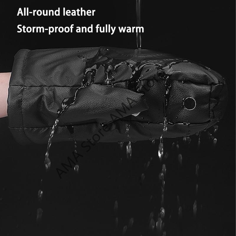 X7JF Термоизолированные мотоциклетные перчатки Ветрозащитные Светоотражающие Чехлы на руль Для зимней езды