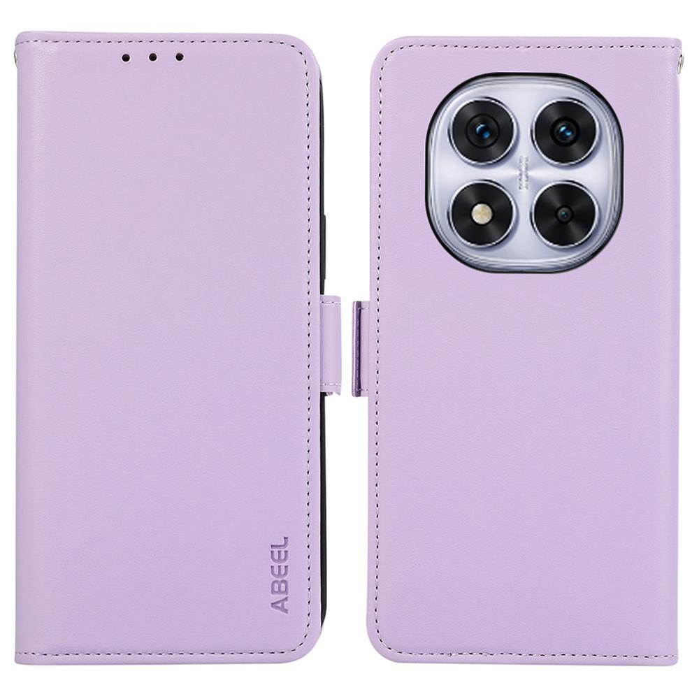 ABEEL Чехол для Xiaomi Redmi Note 14 Pro 5G/Poco X7 5G Кожаный чехол для телефона с RFID-блокирующим кошельком