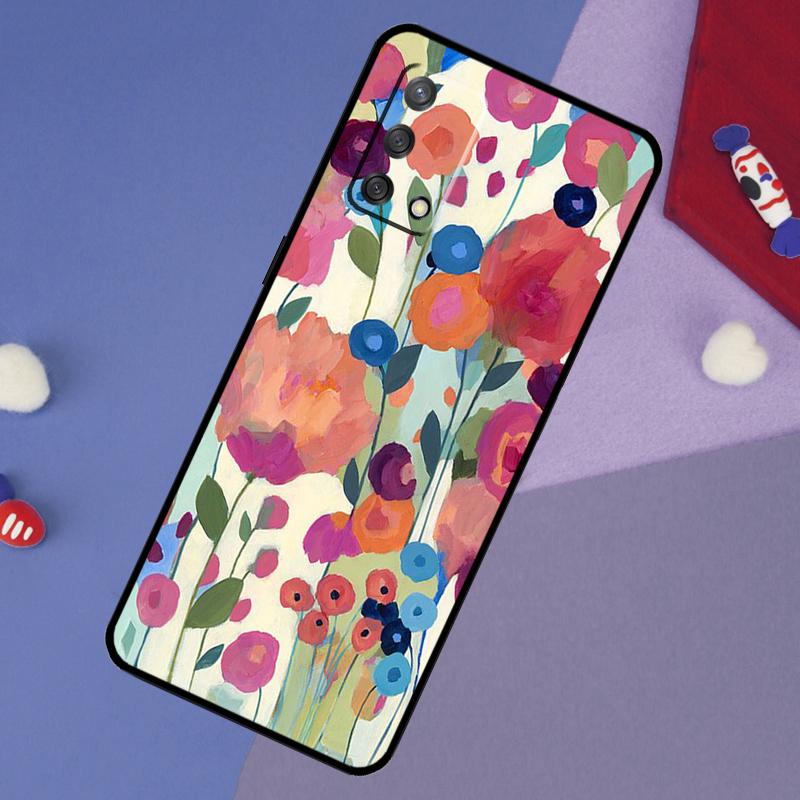 Яркий Цветочный Живописный Художественный Чехол Для Oppo A6 Pro A5 A18 A38 A58 A78 A98 A54 A74 A94 A17 A57 A80 A60 A40 A96 A76 A16 A15