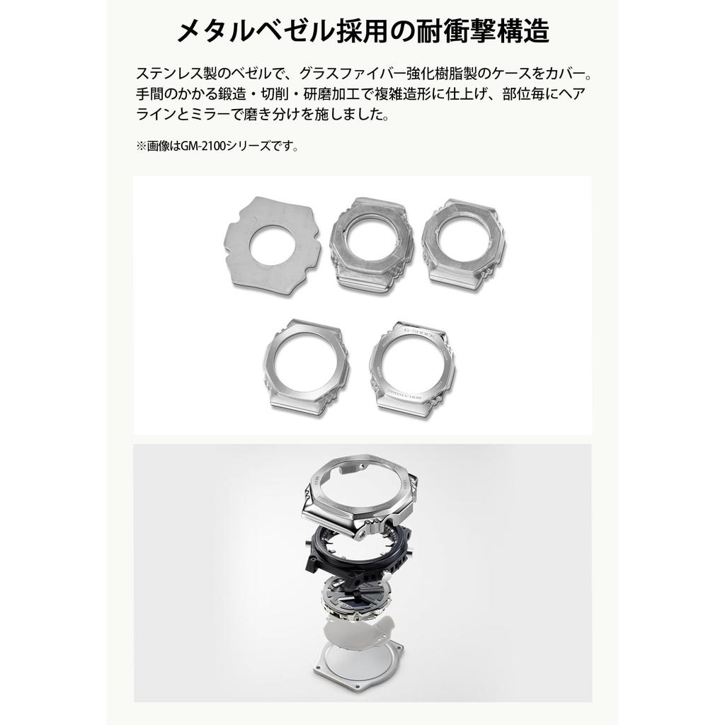 G-Shock [CASIO] Men's Watch, Black, Metal Covered, Biomass Plastic, GM-5600RW-1JF, Authentic Japanese Model