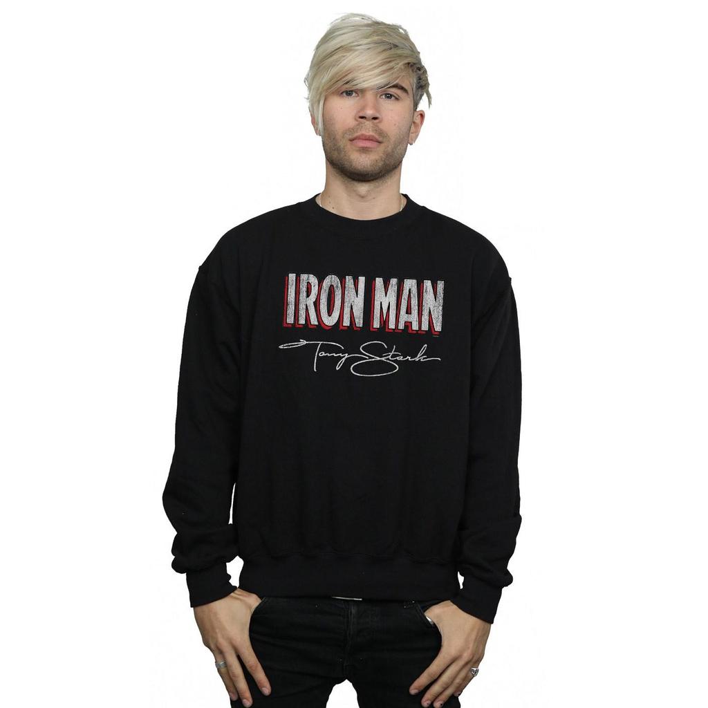 Marvel Mens Iron Man AKA Tony Stark Sweatshirt
