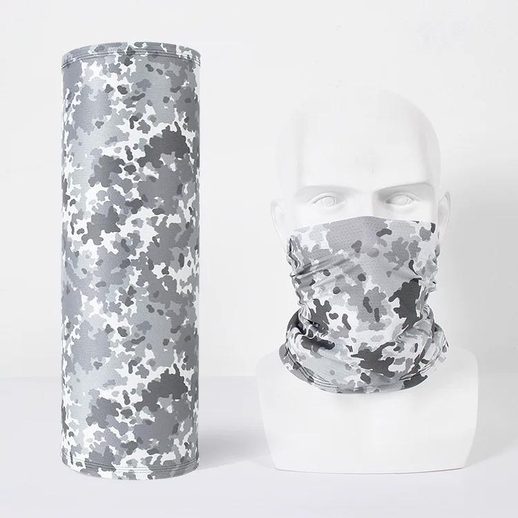 [Buy One, Get One Free] Outdoor Sports Ice Silk Magic Headscarf Camouflage Sun Protection Cycling Mask Summer Thin Neck Scarf