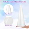 SUPVOX 2 шт. Пенопластовые конусы Конусы для рождественской елки для моделирования своими руками Поделки Принадлежности для флористики (38x13.5см)