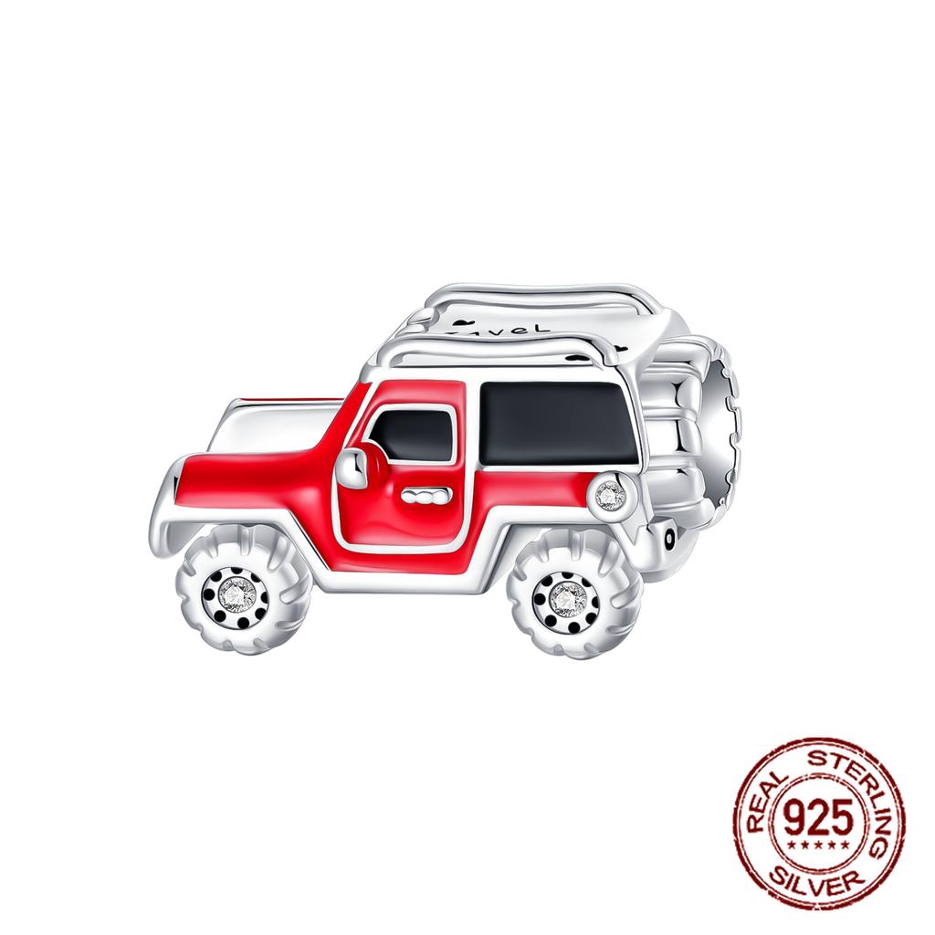 Шармы Бусины Серии Красного Цвета Медь Кровь Сердце Любовь Машина Клубника Фрукты Подвеска Подходят Оригинальному Браслету-Бэнглу DIY Ювелирные Изделия