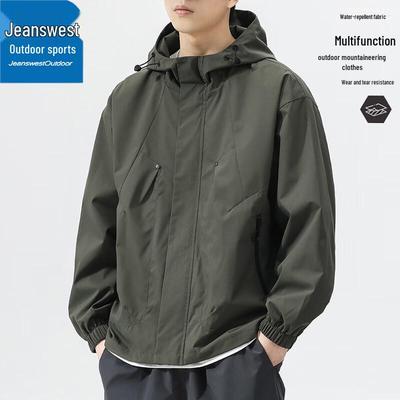 Мужская уличная водонепроницаемая куртка с капюшоном Jeanswest