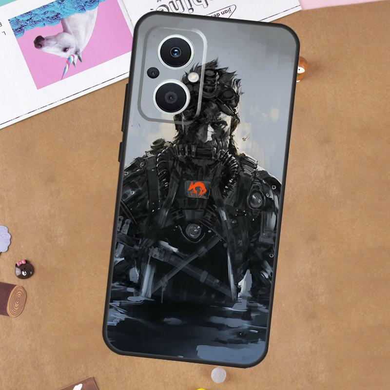 Metal Gear Solid Для OPPO Reno 11F 12F 13F 14F 10 11 12 13 14 Pro 7 8 Lite 8T OPPO Find X5 X6 X8 X9 Pro Чехол