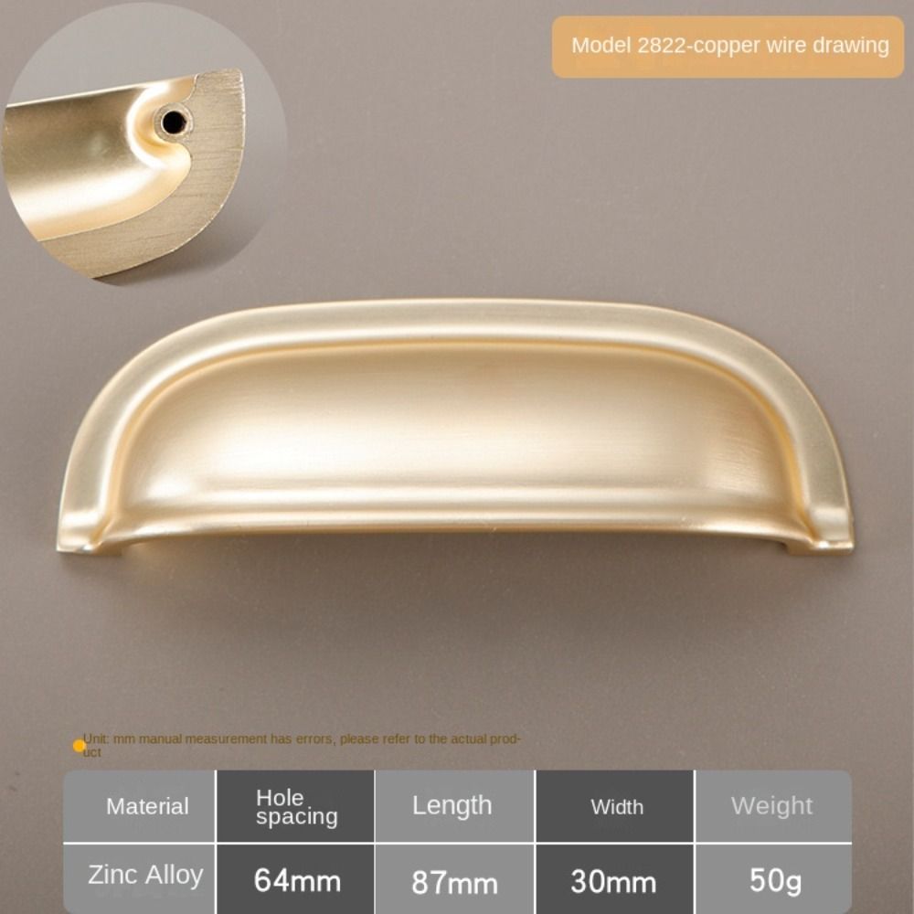 Single hole Cabinet Door Pulls Zinc Zinc Zinc Alloy Dresser Knobs Durable Shell Pull Handles Kitchen