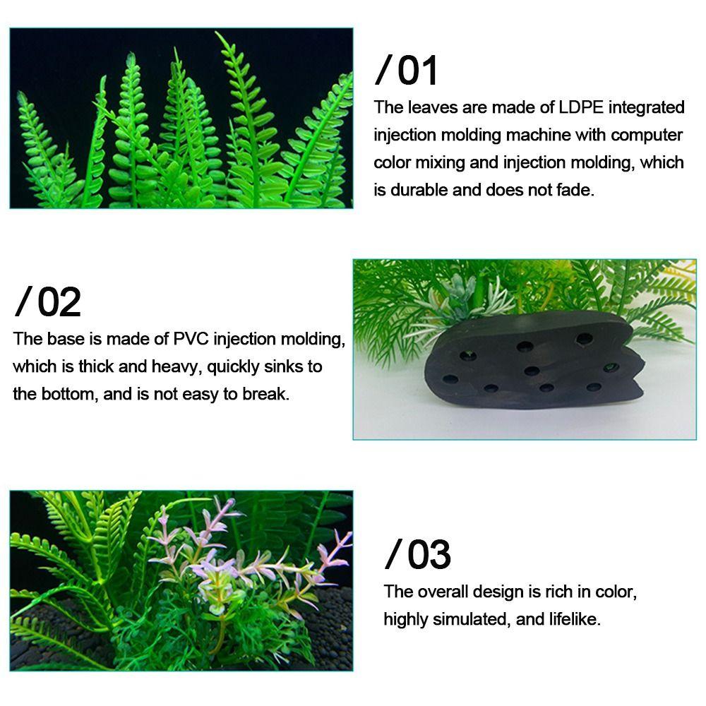 Aquarium Decor Artificial Aquatic Weeds Fish Tank Grass Artificial Plants Plastic Water Plant