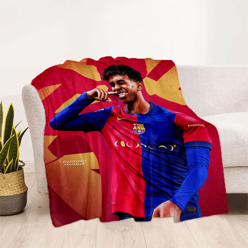 Lamine Yamal's World Cup Celebration Blanket Comfortable Great for Office Chair Sofa Picnics for All Seasons Warmthful Decor Best Holiday Gift for Fri