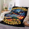 Customiz Name Personality Italian Brainrot animal  Blanket Soft &Warm Sofa Office Bed Travel Lunch Break Blanket, Gift Suitable All Seasons