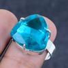 Swiss Blue Topaz Gemstone 925 Sterling Silver Jewelry Ring Size 8