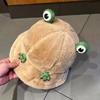 Зимняя панама мультяшный 3D дизайн лягушки утолщенная ветрозащитная теплая плюшевая шляпа рыбака женский аксессуар для активного отдыха