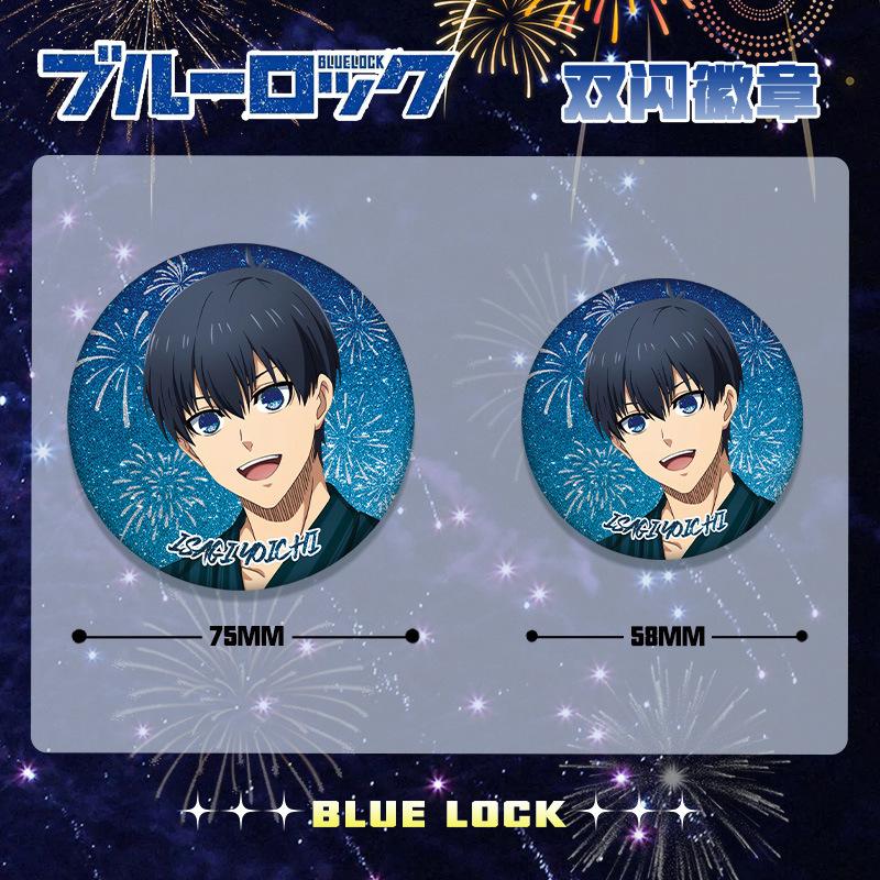 Брелок-значок Blue Lock Double Flash для питомцев 249-254 75 мм 58 мм Аниме Манга Косплей Аксессуары Оптовая поставка отлично подходит для повседневного использования