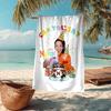 Custom Name Ultra-Soft Beach Towel with Ms. Rachel Theme,Ideal for Pool - Camping, Diving - Perfect Travel Essential, Vibrant Beach Towel.