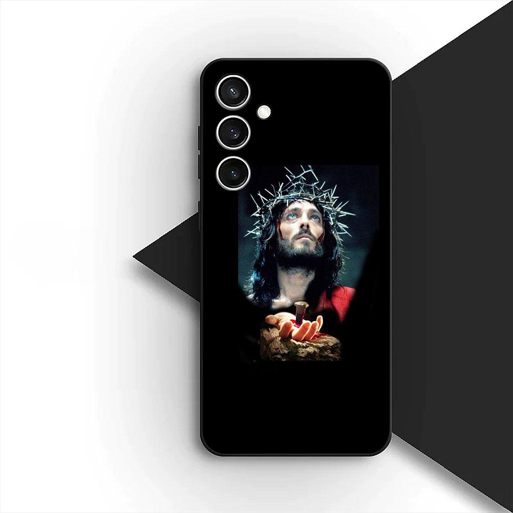 Phone Cover for OPPO A18 A16 A80 A40 A17 A15 A38 A78 A79 A54 A57 A58 A60 4G 5G Casing Soft Case God Jesus Judah Jehovah Cross