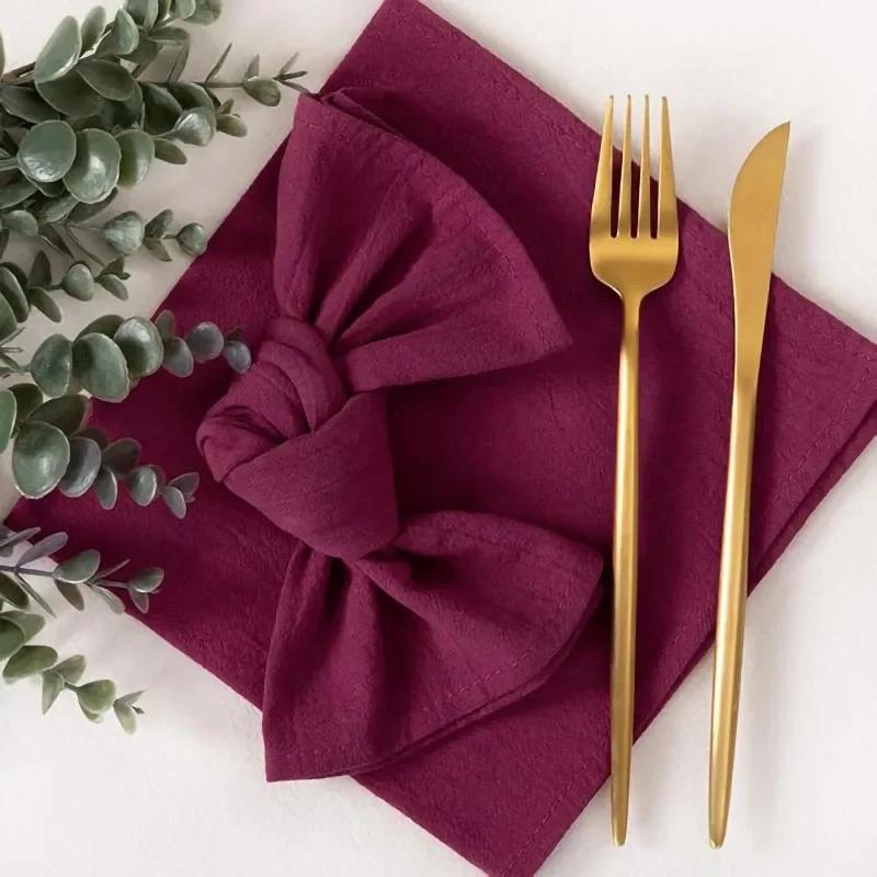 70 шт. 30X45СМ 100% Хлопковые Салфетки Салфетка Многоразовая Свадьбы Вечеринка Детский душ Рождество Декор стола Ретро салфетки Многоразовые