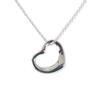 [Used] TIFFANY/Tiffany 925 Open Heart Pendant/Necklace/j57-7