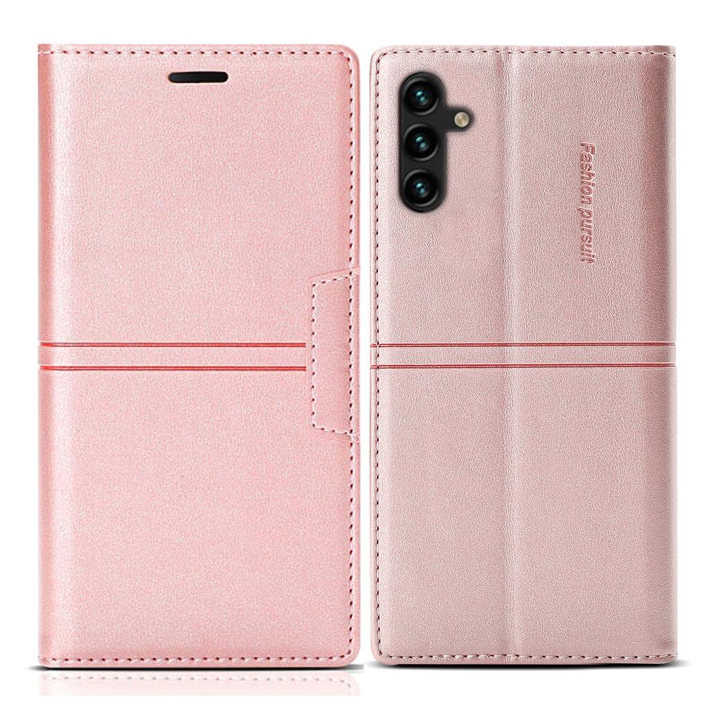 For Samsung Galaxy A35 5G Cell Phone Case Magnetic Auto Closing Flip Stand Wallet Leather Cover