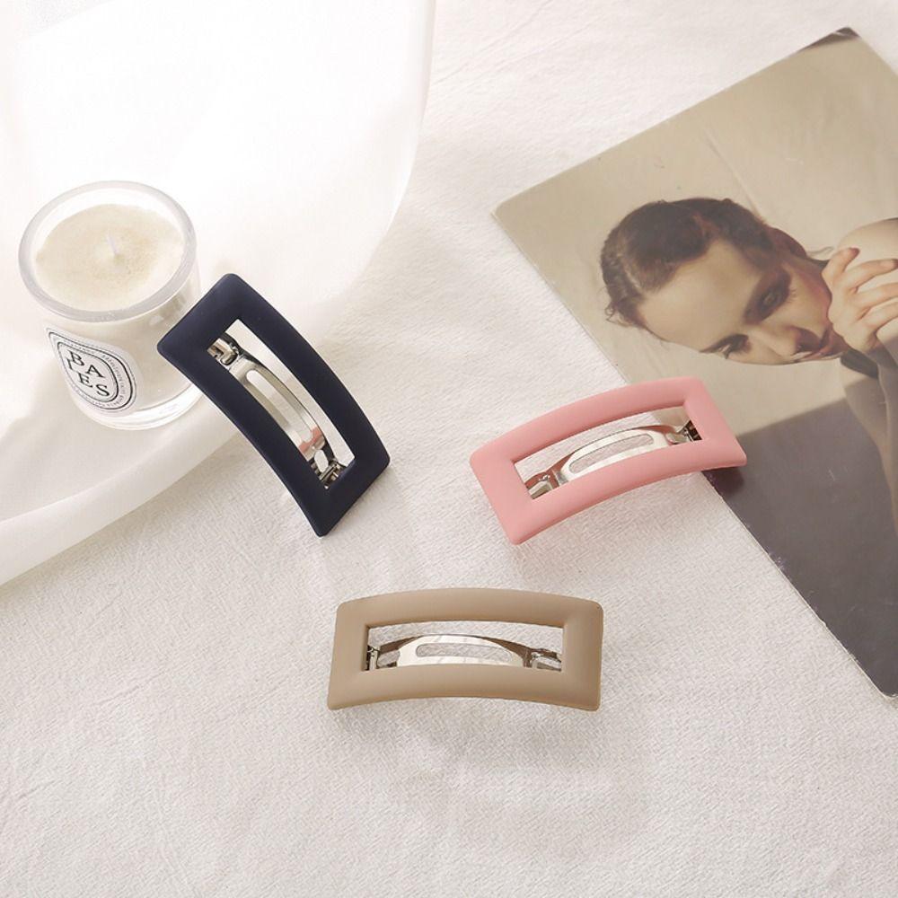Women Girls Matte Hairgrips Elegant Hair Barrettes Hairpins Spring Hair Clip