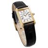 Seiko Watch Square Design Quartz SWR054 White Dial X Black Leather Band [Seiko] Women's [Item]