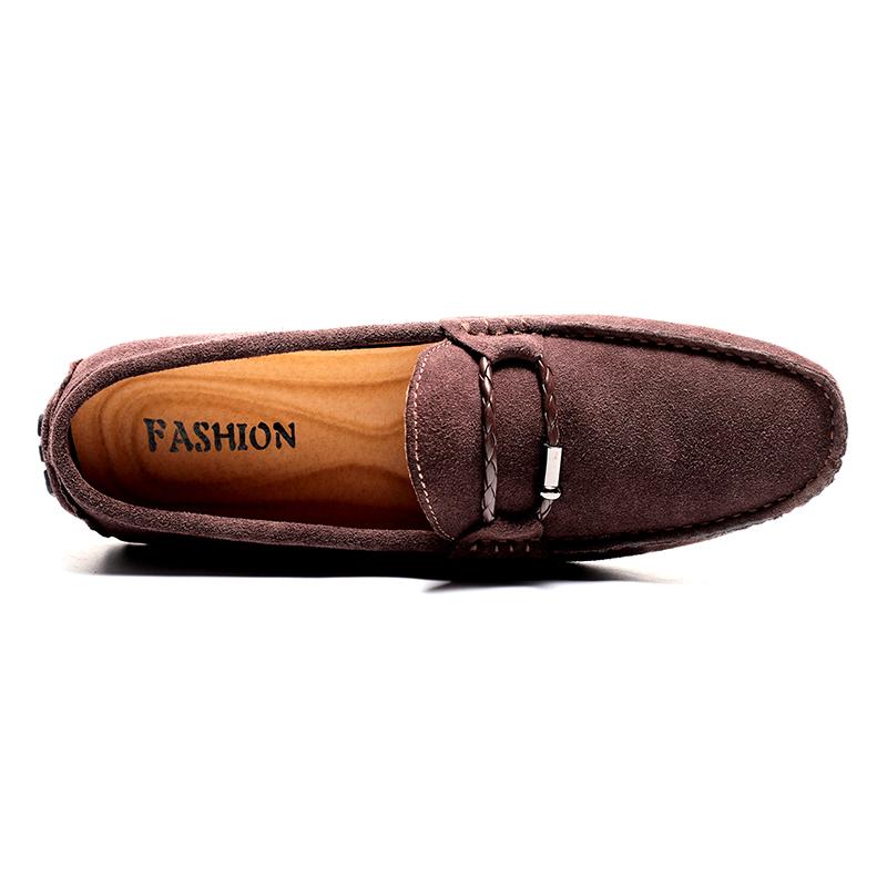 Loafers Shoes for Men Slip On Anti-Slip Flat Men Shoes Suede Moccasins Casual Sneakers Man Breathable Big Size 38-49 Lightweight