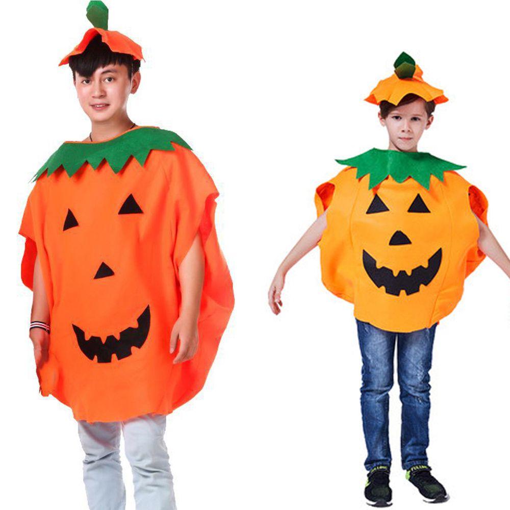 Kids Photo Props With Hat and Bag Halloween Costume Pumpkin Costume Party Masquerade Cloth