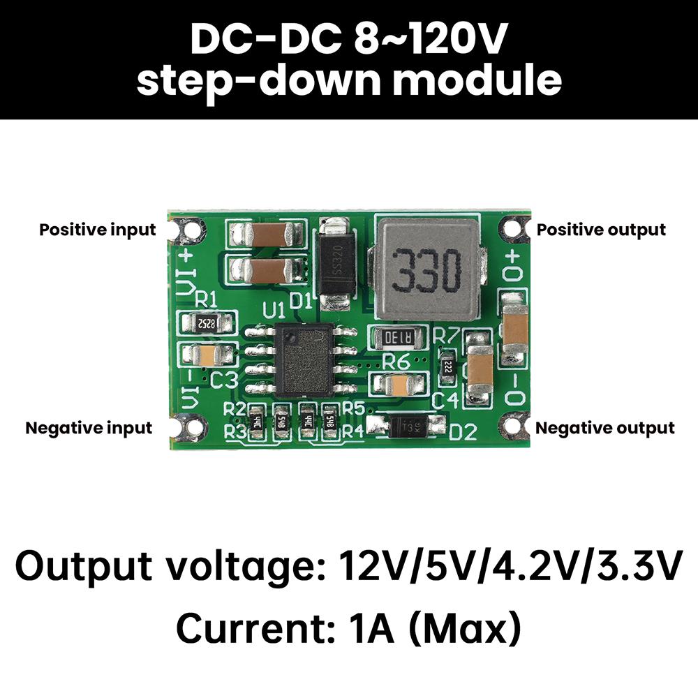 DC Step Down Board DC Regulator Module Buck Converter DC to 1.1V/1V/11V Output Power Supply Accessories